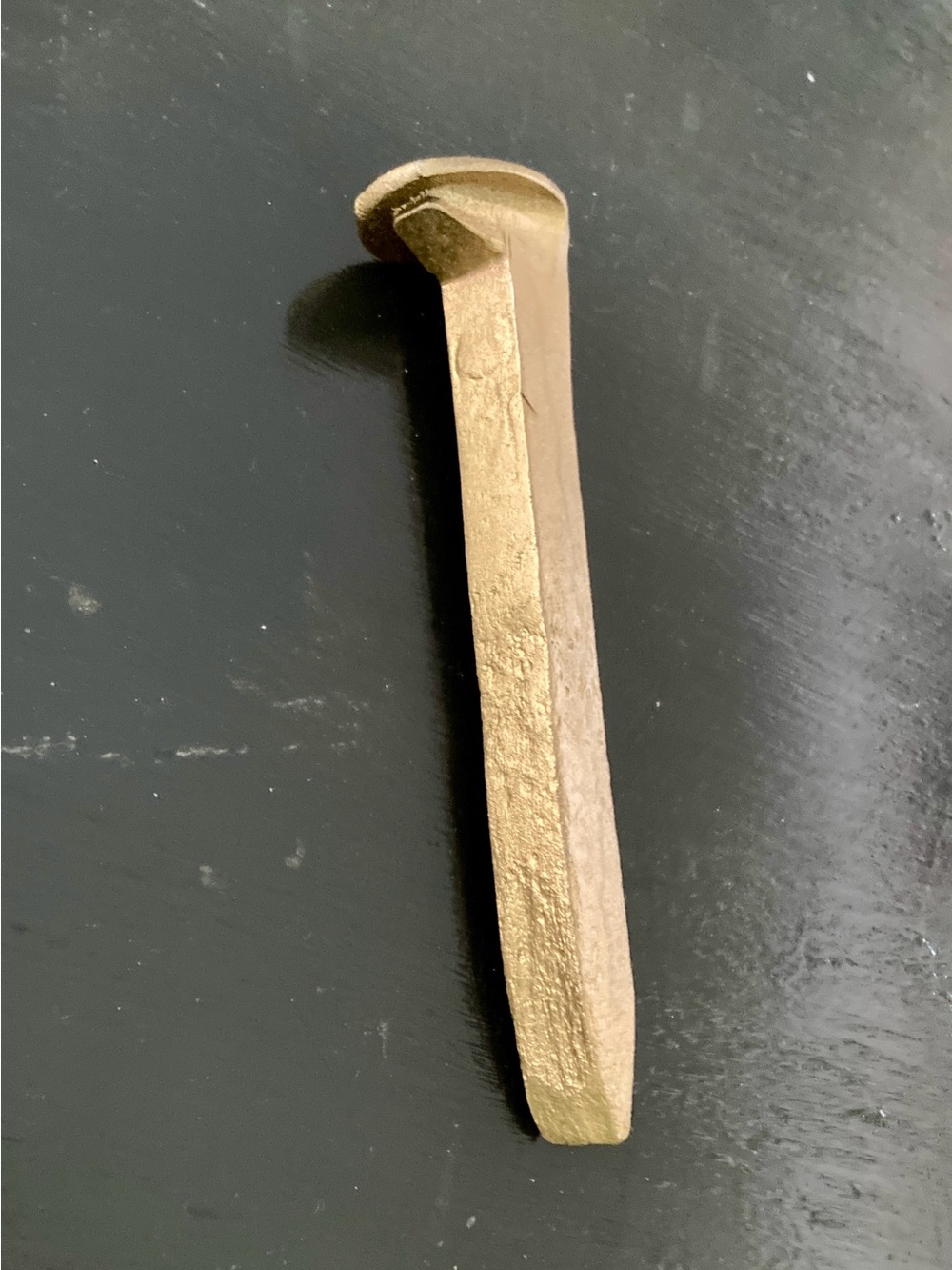 Vintage Railroad Spike - Gold Tone